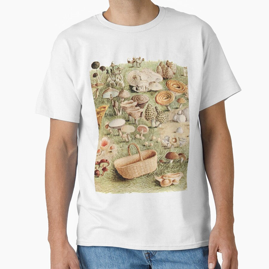 Wild Mushrooms Vintage Cottagecore Illustration by MagicStrawberry