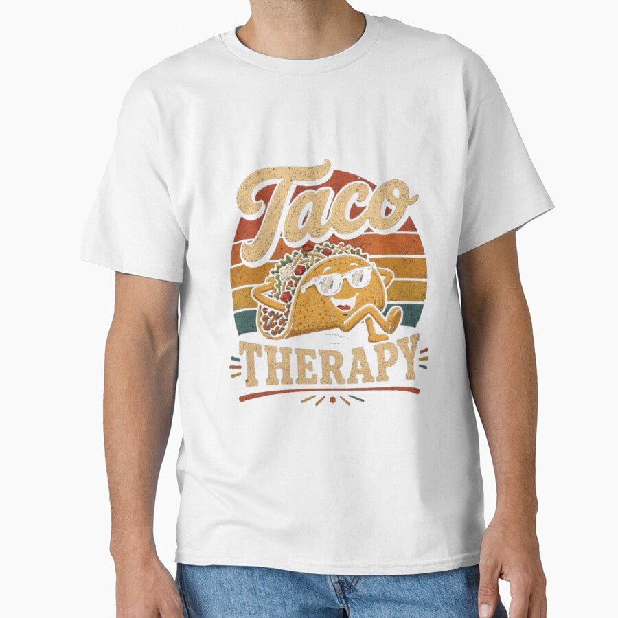 Funny Taco Lover Mexican Food Humor Aesthetic Tee by AveniaOficial
