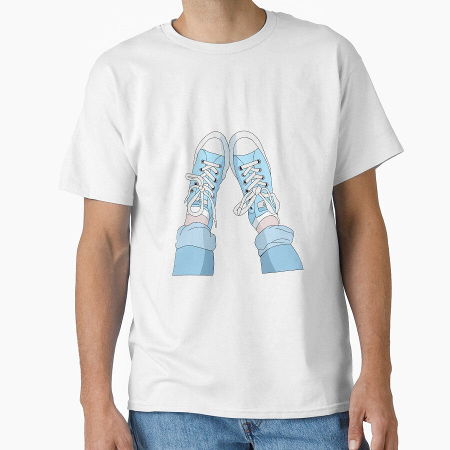 Pastel Blue Converse by artofella