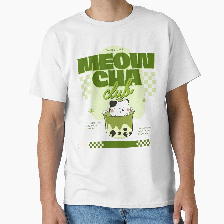 Meowcha Club Funny Matcha Club by thebest-2studio