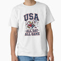 USA All Day All Game Soccer World Cup 2026 Eagle by PlushFutura Unisex , , , Long Sleeve Tee