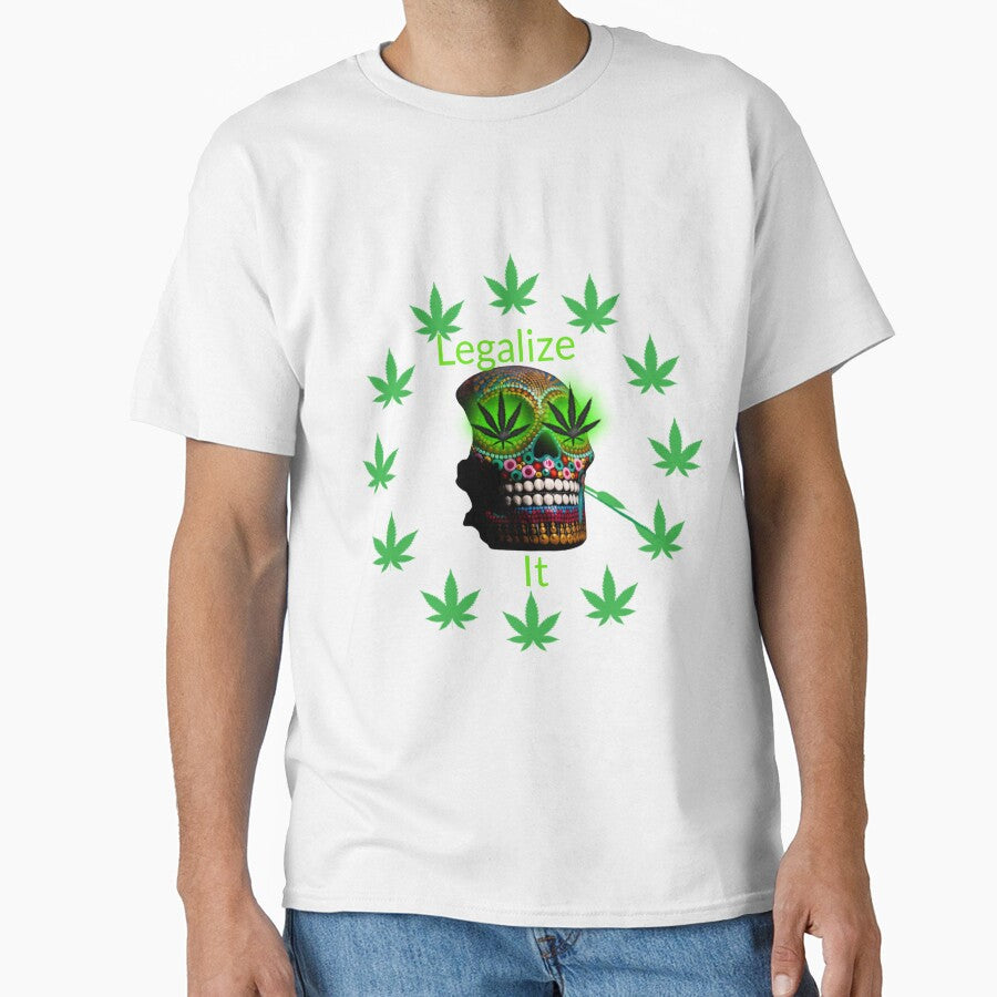 Legalize It, Weed Marijuana Skull Smoking. by BestDesignbySof