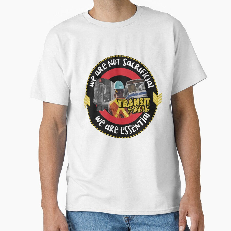 Essential Workers Not Sacificial Subway by ElizardoDesigns Unisex , , , Long Sleeve Tee