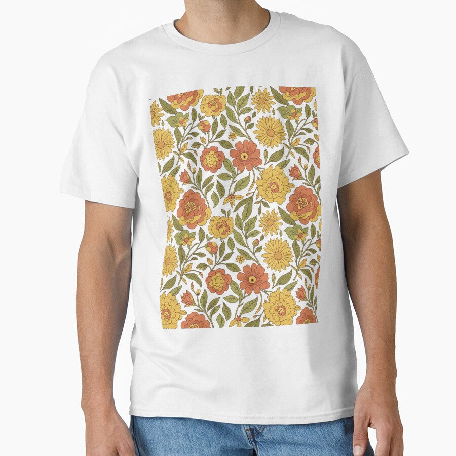 Vintage 70s Style Floral Pattern by PureVintageLove