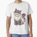 Funny Cat Pattern, Cute Cat Sweatshirt, by Ristinga