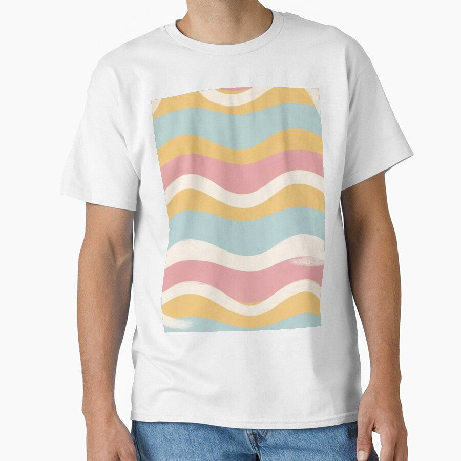 Pastel Rainbow Wavy Stripe Pattern by SassyArtistry