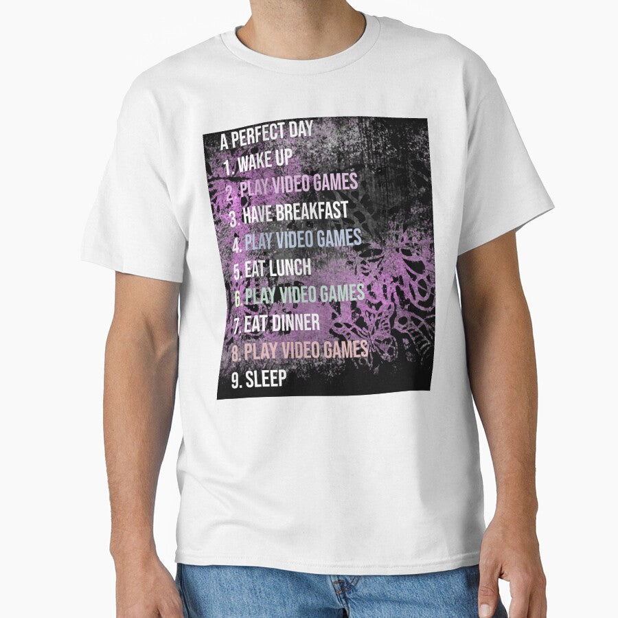 Gamer funny design. A gamers perfect day. by CristalleLisa