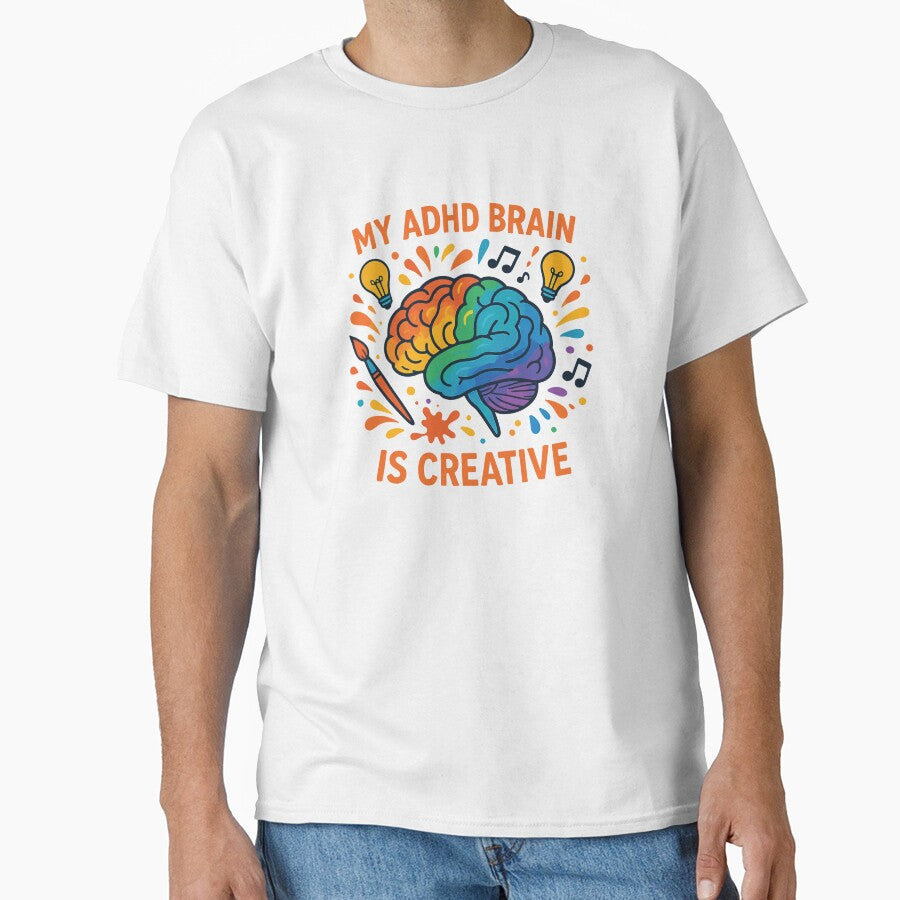 My ADHD Brain is Creative - Positive ADHD Awareness" by Feline Rockstars