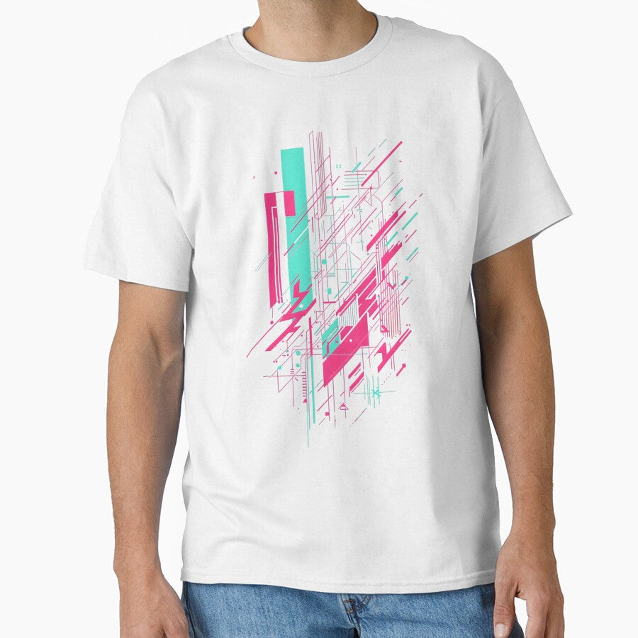 Neon Cyber Circuit Burst by PalmixArt