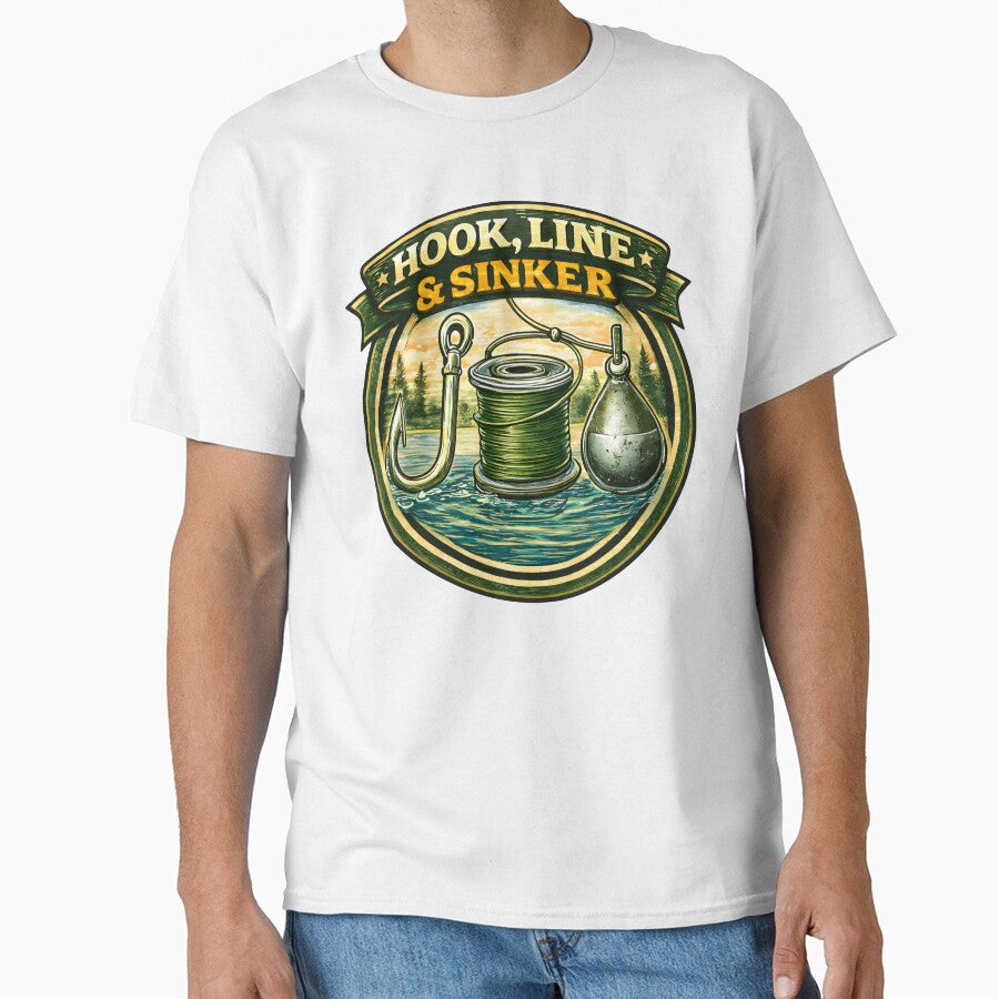 Hook Line & Sinker – Classic Fishing Gear Design by SVALANART