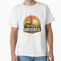 Brussels Belgium Retro Travel Souvenir by Imaginarium of Chaos falcon88
