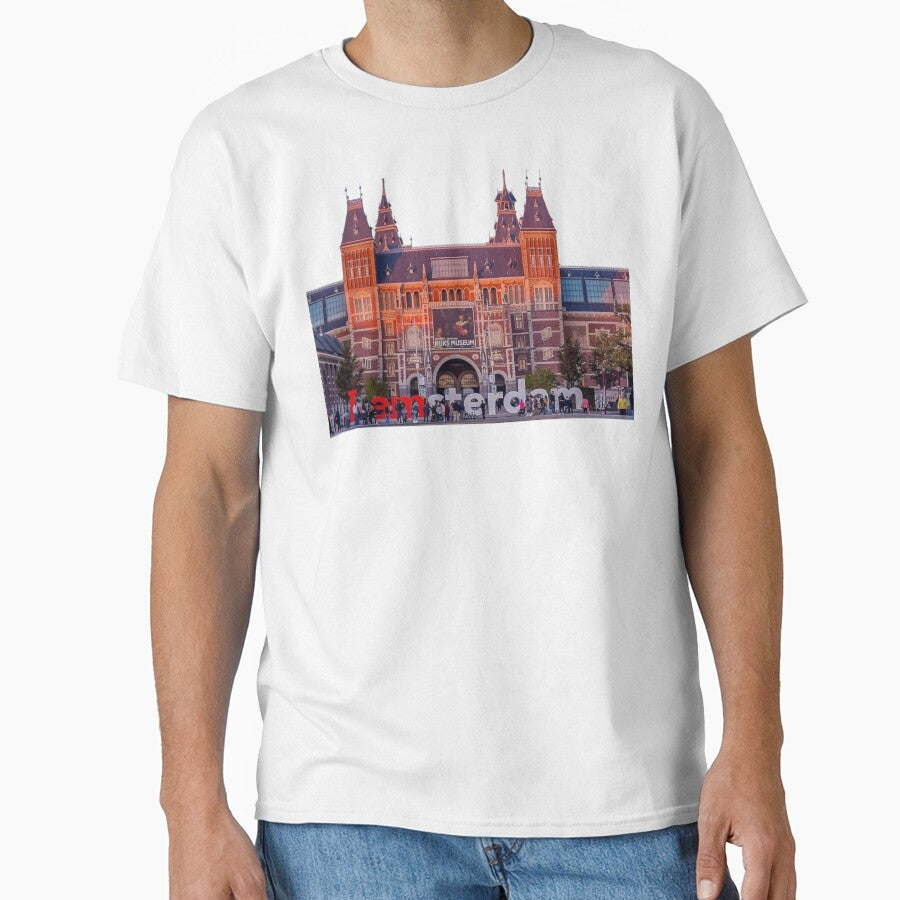 Amsterdam Aesthetic T-Shirt | Vintage City Design | Travel Lover Tee by MedCanvas