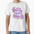 Mental Health Matters Floral Affirmation in Purple by CottoVerdi