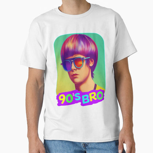 90'S Bro With Bowlcut Retro Party Design For Men Born In The 90S by elinateaundra