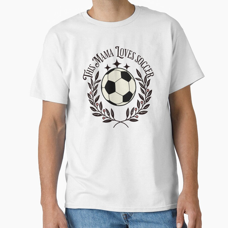 Mama Loves Soccer – Fun Sports Mom Design for Soccer Moms & Gamers by teemugcreation Unisex , , , Long Sleeve Tee
