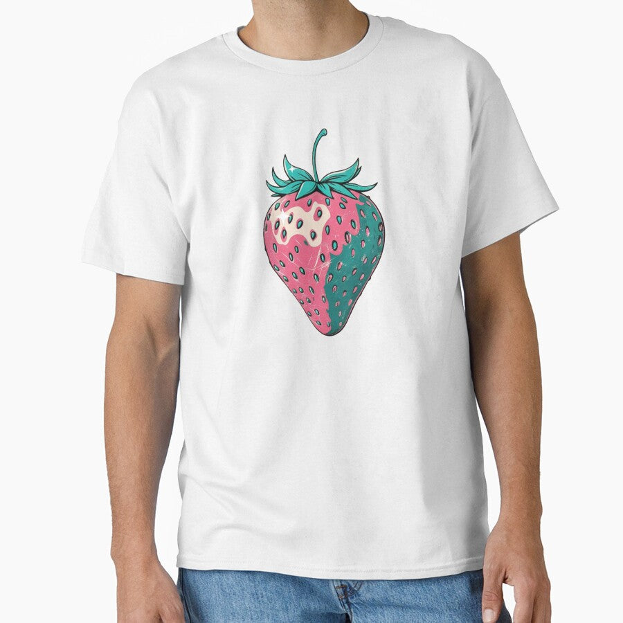 Retro Strawberry Art for Fruit Lover by Claustronautas