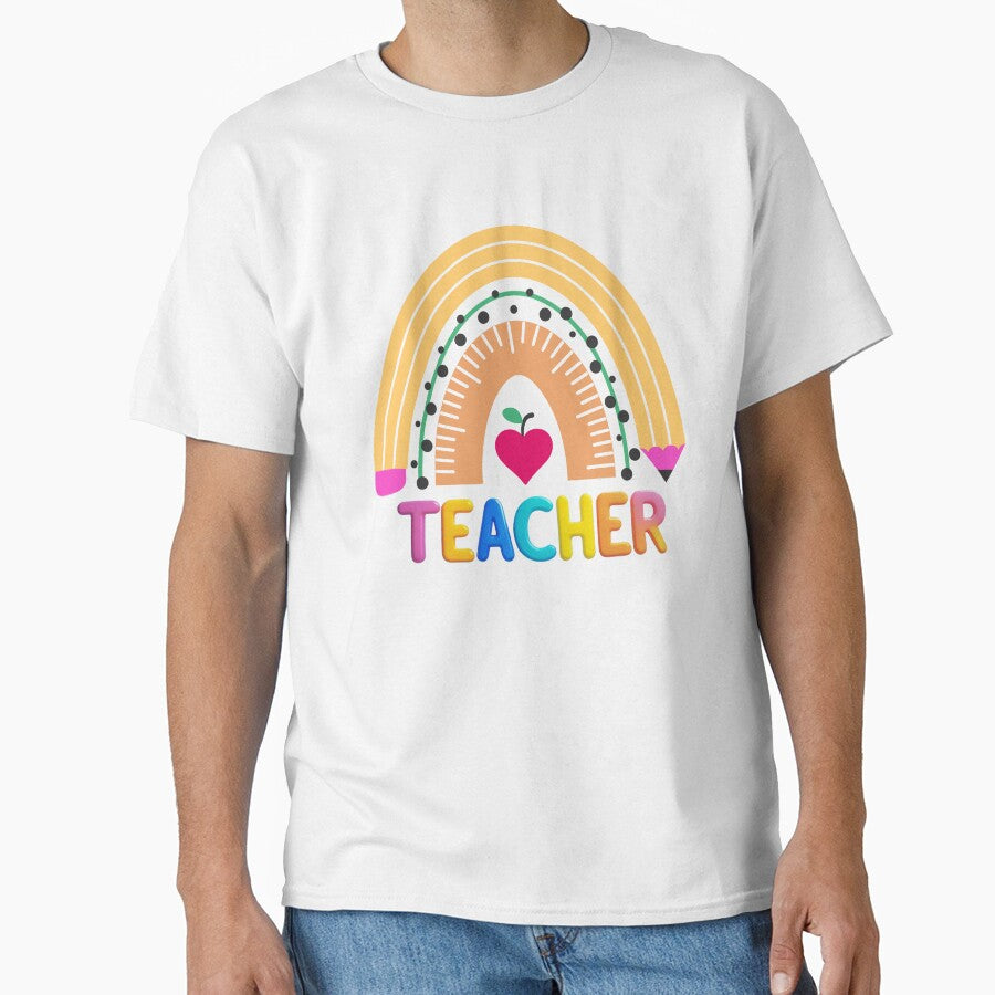 Rainbow School Teacher Design or Rainbow Teacher Gift by CreativaMenteRD