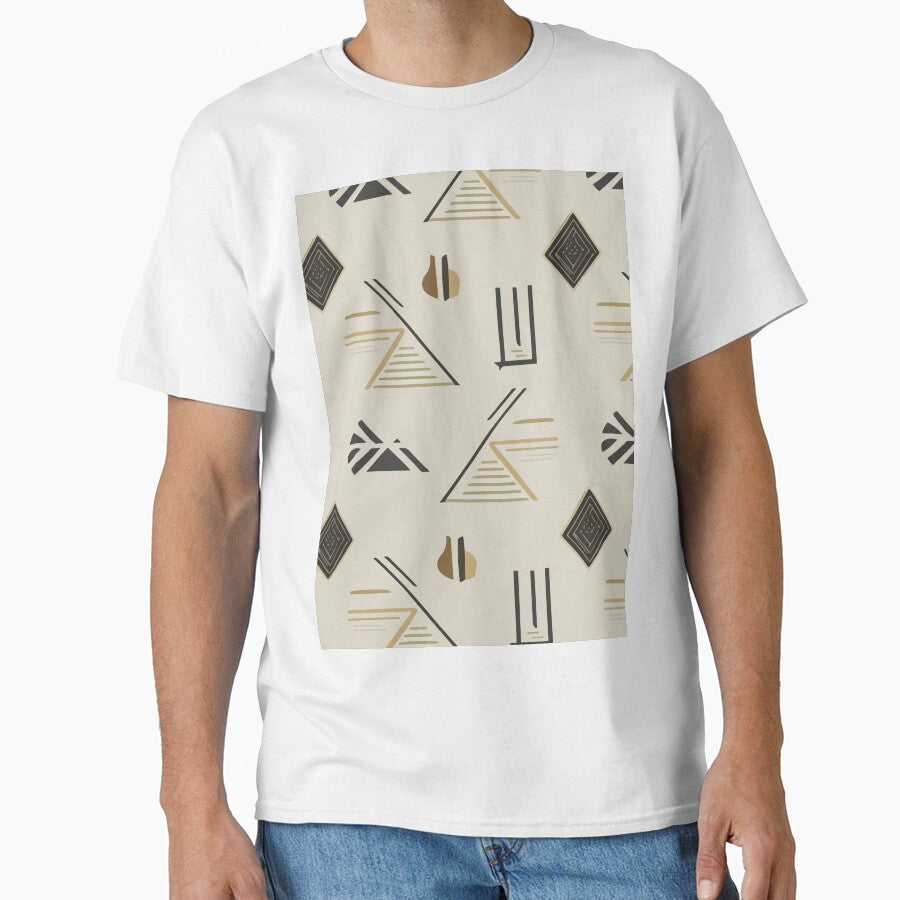 Modern Tribal Geometric Pattern – Earth Tone Abstract Design by GoDesign1