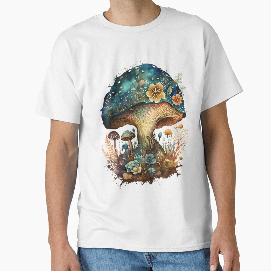 Floral Mushroom Botanical Art by sielmadahurud