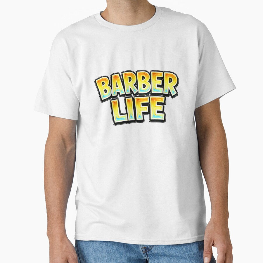 Barber Life Retro Typography Design by Mac Sketches