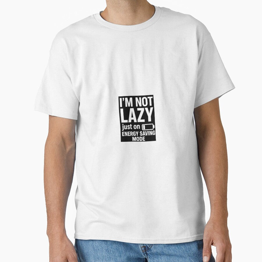 I’m Not Lazy Just On Energy Saving Mode Sticker – Funny Meme Quote by YoYo-Pro STUDIO