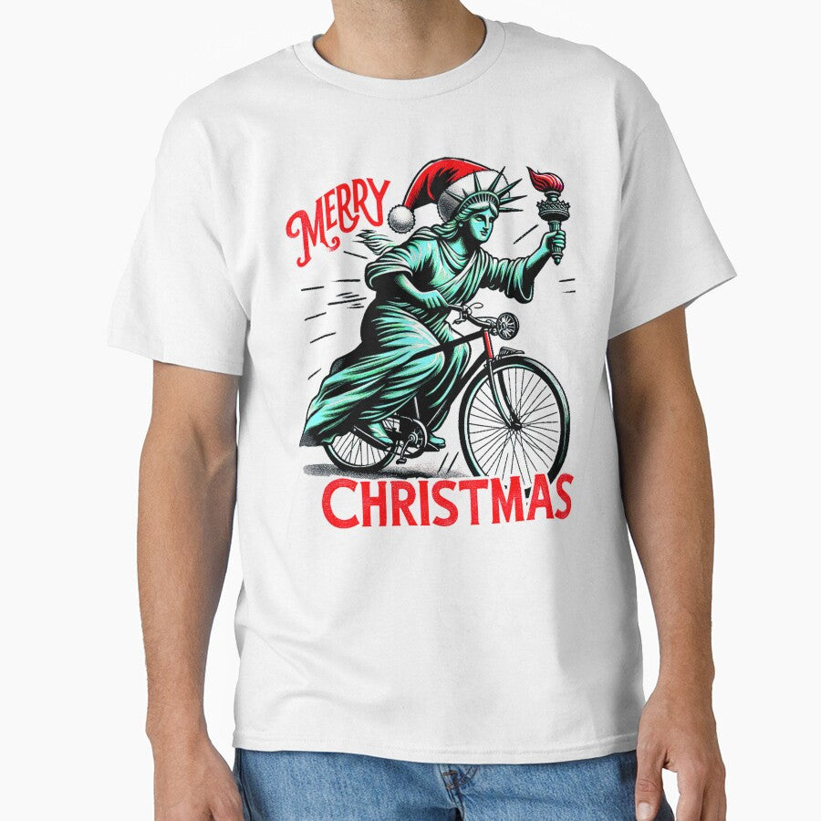 Cycling Statue of Liberty by clintang