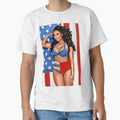 Patriotic Baddie Pin-Up Art – USA Flag Beauty by Zuriel Hargrove