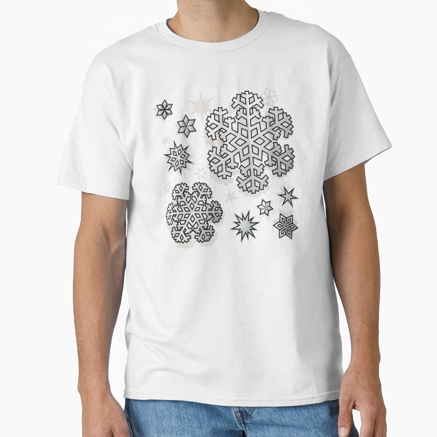 Snowflakes Pattern on Midnight Blue by sifis