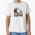 The Wave of Coffee | Coffee Lover Art Shirt by Milosstudio