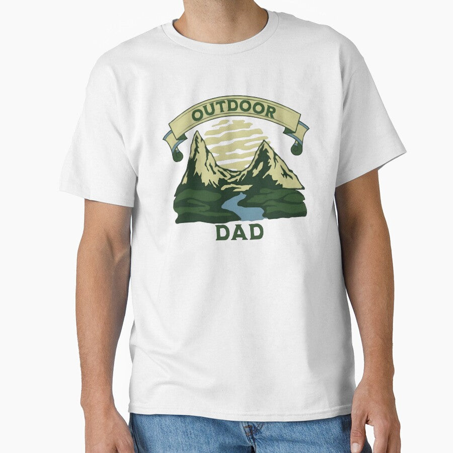 Outdoor dad, funny and cool nature lover by Merchattack
