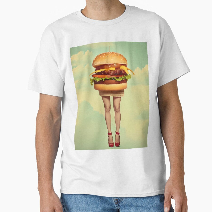 Burger with Beautiful Legs in the Sky by SingularityGeek