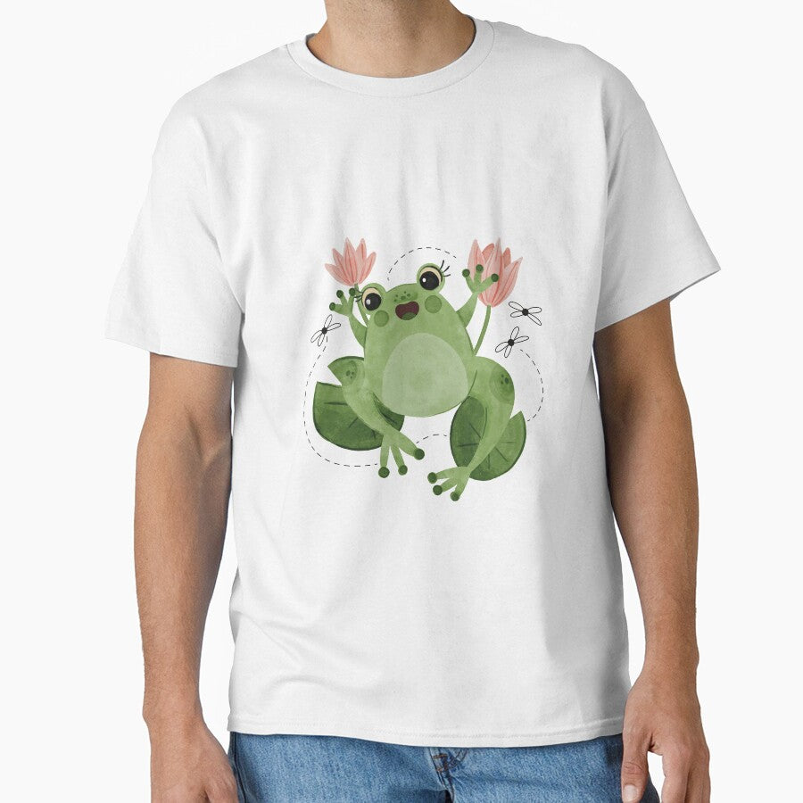 Cute Cottagecore Aesthetic Frog by FreeMood