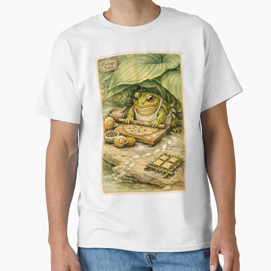 The Pond-Side Pastry Chef - Cottagecore Frog by bapupa