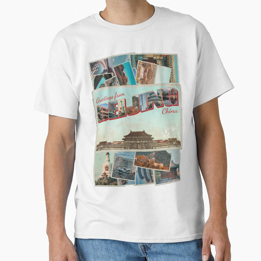 Greetings from Beijing in China Vintage style retro souvenir by DeveloperProp0
