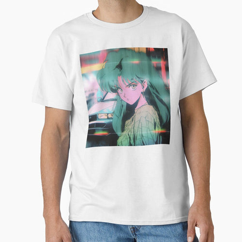 80s Anime Retro Girl Car Japanese Aesthetic City Pop by glasseskyodai