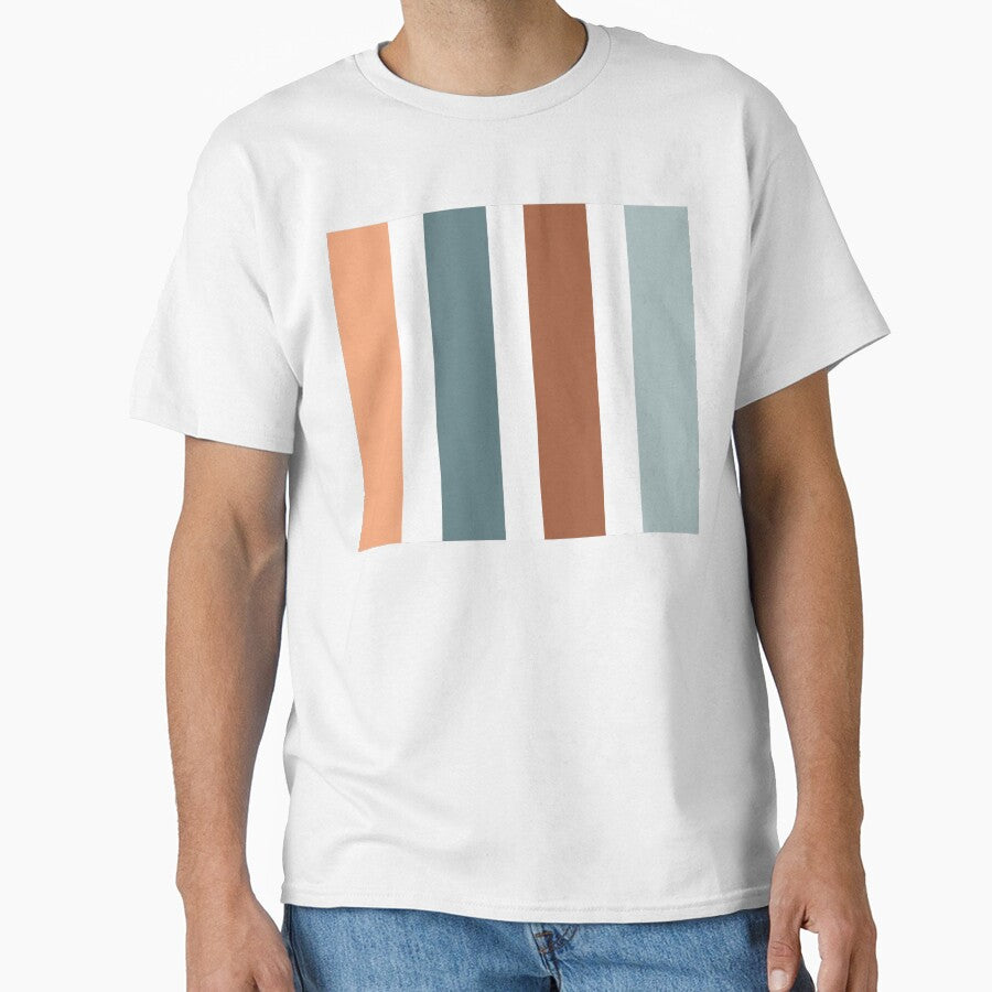 Retro Stripes: Desert Orange, Greeny Blue, Maroon, BlueGrey by Coral-Cases