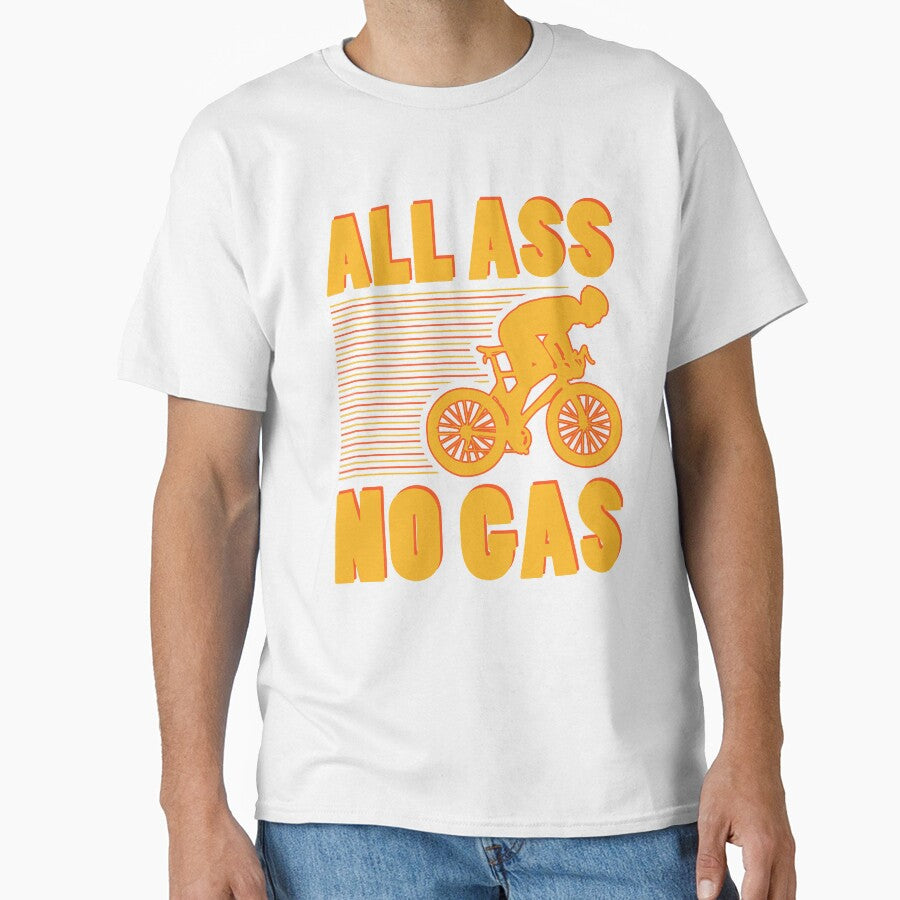 All Ass No Gas Cycling Humor Bicycle Quote by sillyquestions