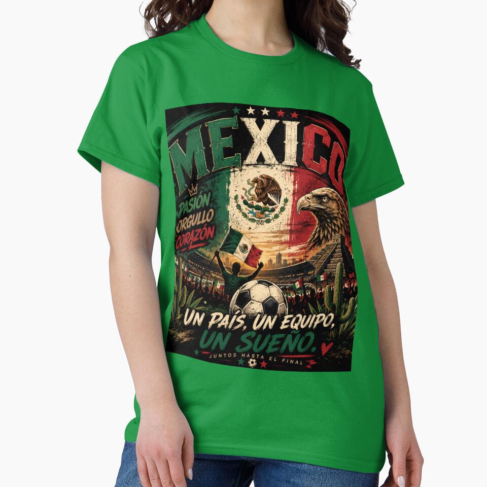 Mexico Football Passion – Vintage Soccer Fan Retro Design by Bizertart Unisex , , , Long Sleeve Tee
