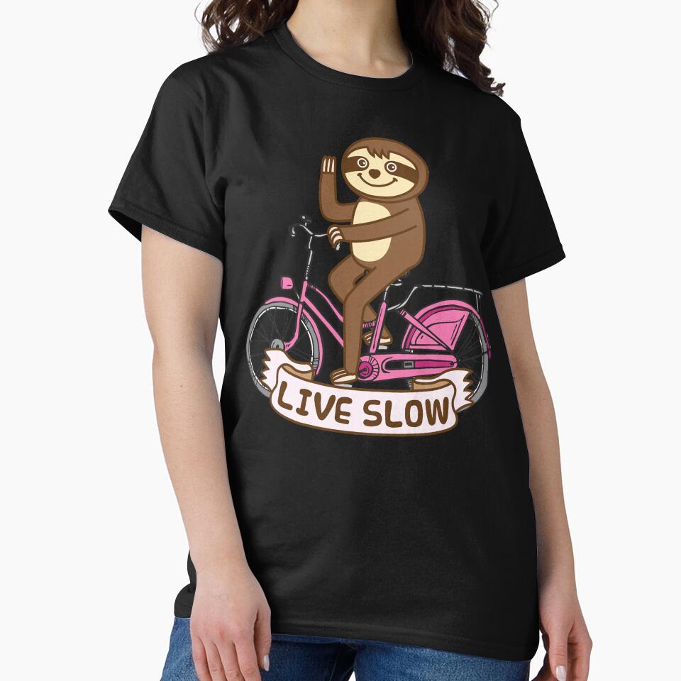 Sloth bicycle LIVE SLOW by plushism