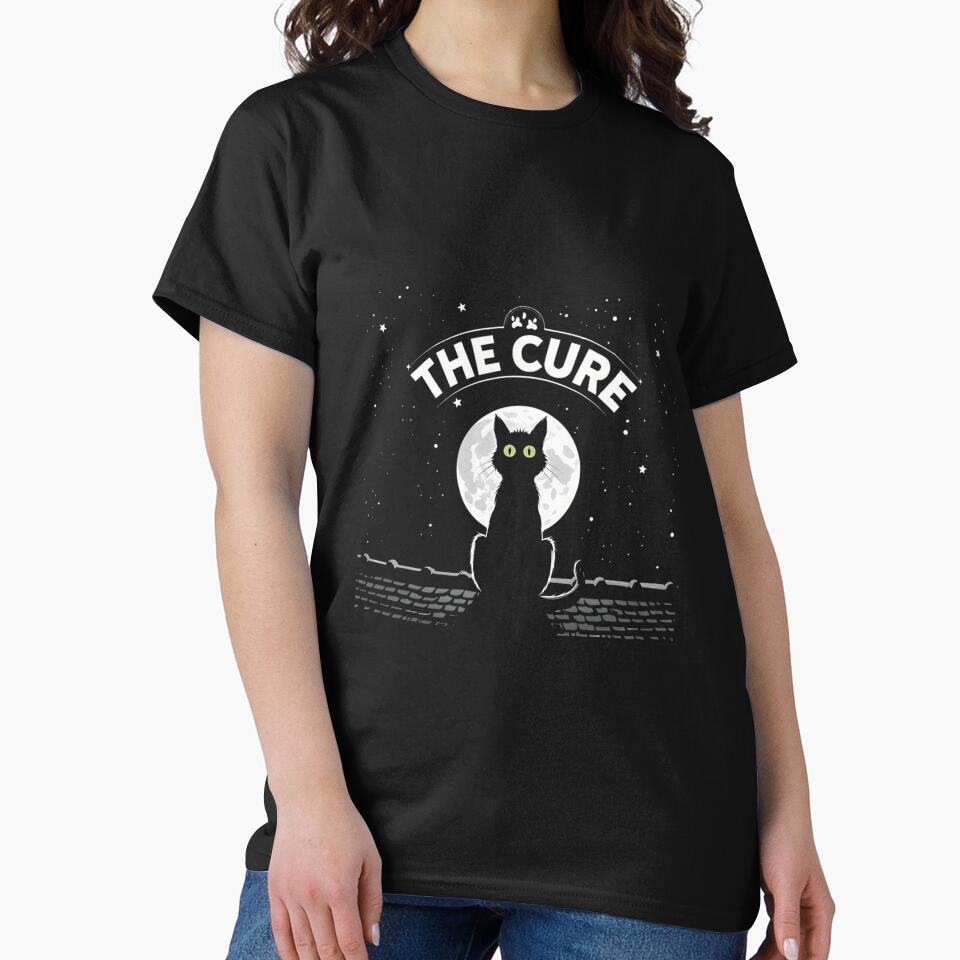 The Cure Black Cat Gothic Rock Art - Robert Smith Dark Wave Band Poster - Alternative Music Fan Gift Wall Decor by Camwal