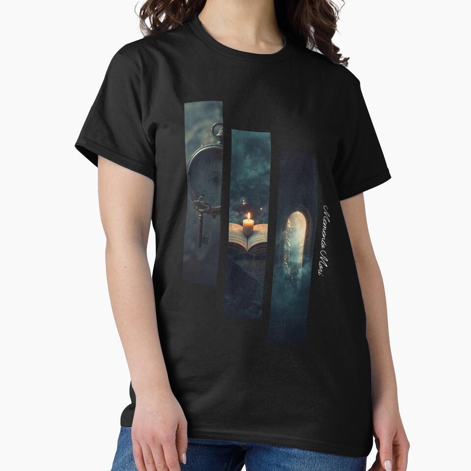 Memento Mori Dark Academia Aesthetic — Candle, Clock & Gothic Arch by the-cute-nerd