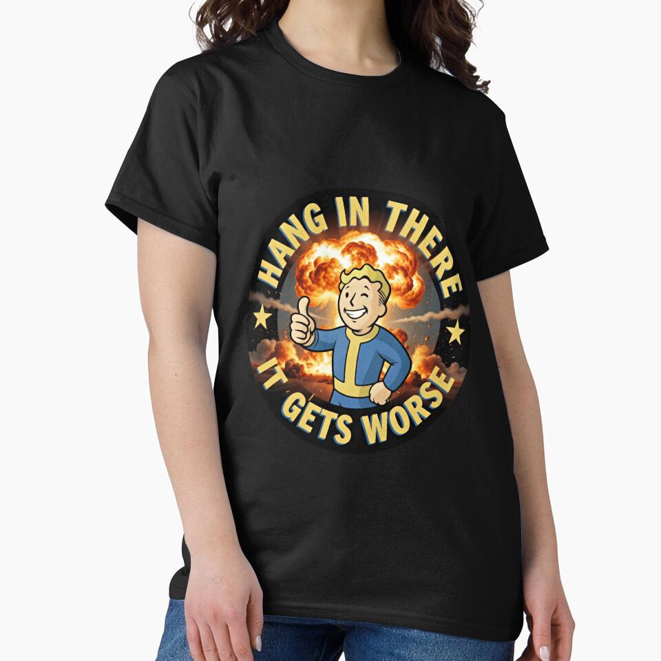 Hang In There It Gets Worse Ironic Humor by SkeletonsDanger