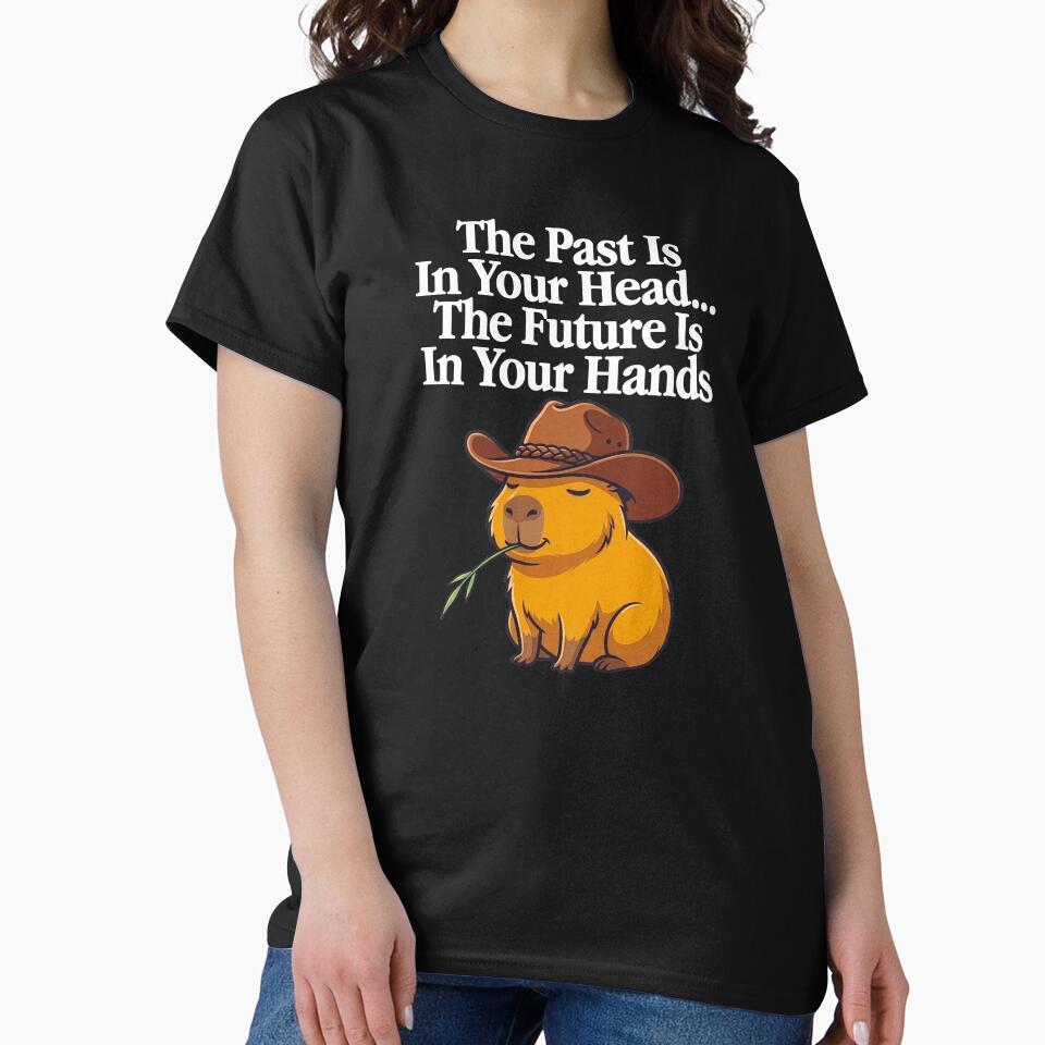 Inspirational Cowboy Capybara Future Mindset by WAMTEES