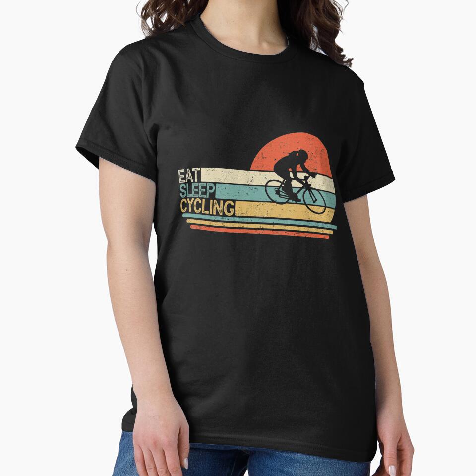 Vintage Eat Sleep Cycling by VickyCloset