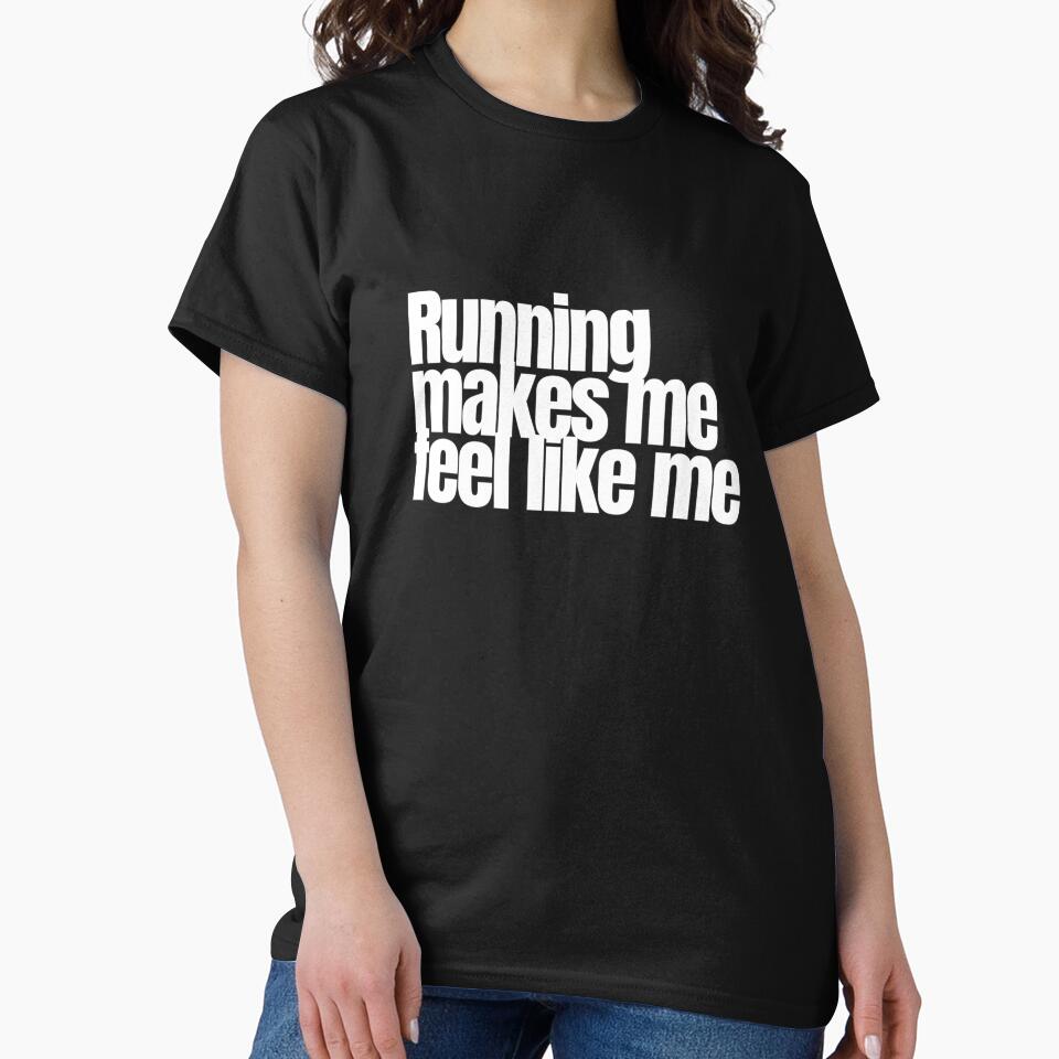 Running Makes Me Feel Like Me – Inspirational Running Quote by hhells