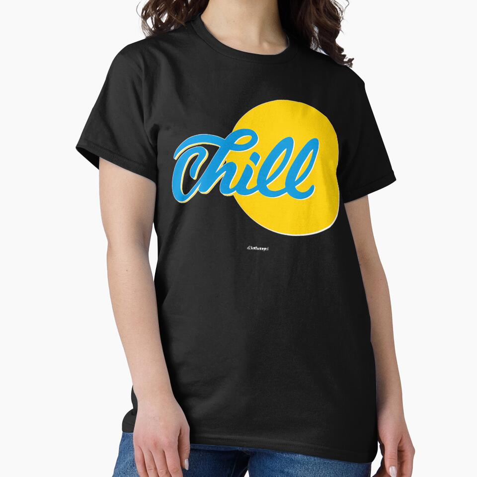 Bright Blue Cursive Lettering Overlaid on Yellow Circle by Blaz0Creations