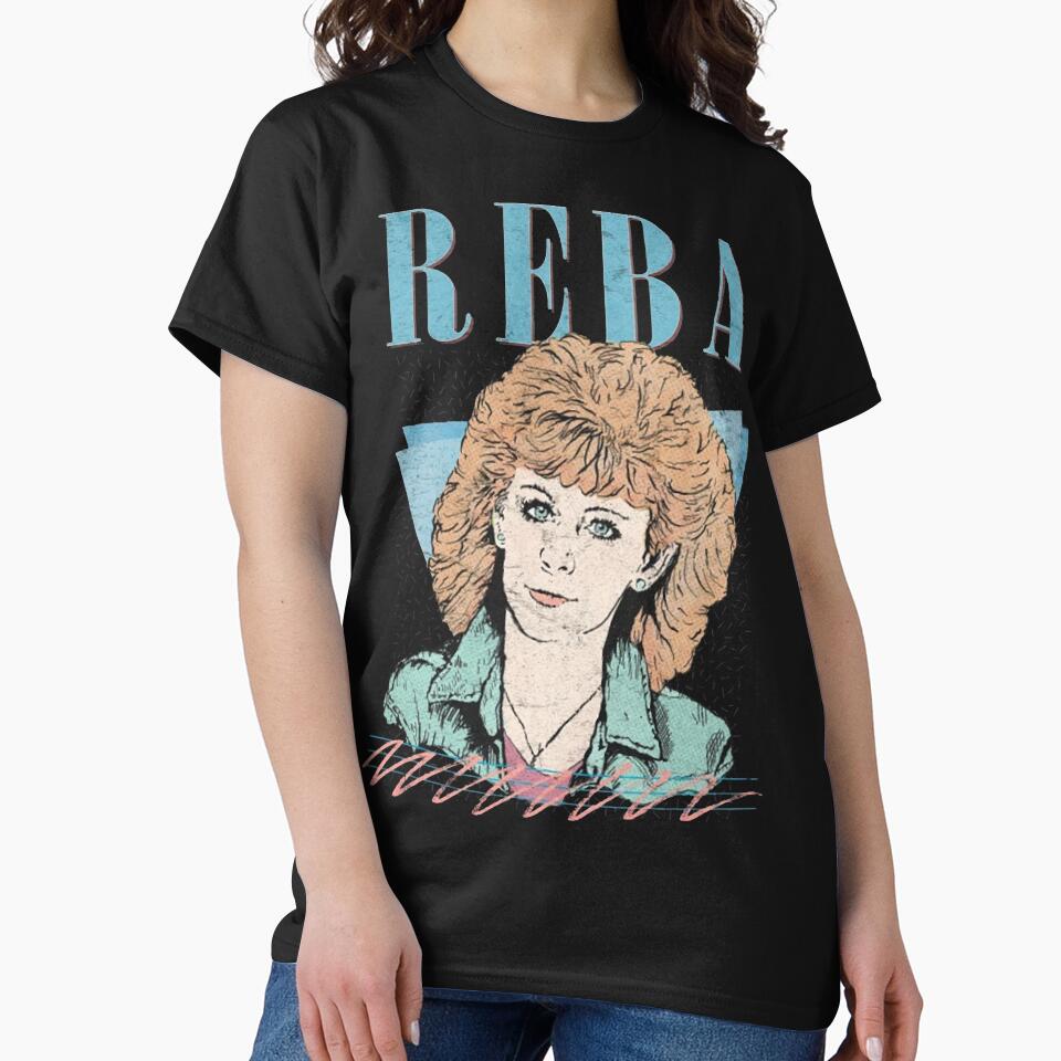 Reba McEntire  Vintage Faded 80s Style Fan Design by olivejanepi