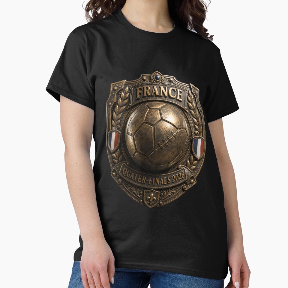 Soccer Tournament France Quarter-Finals 2026 Badge by BrickByDream Unisex , , , Long Sleeve Tee