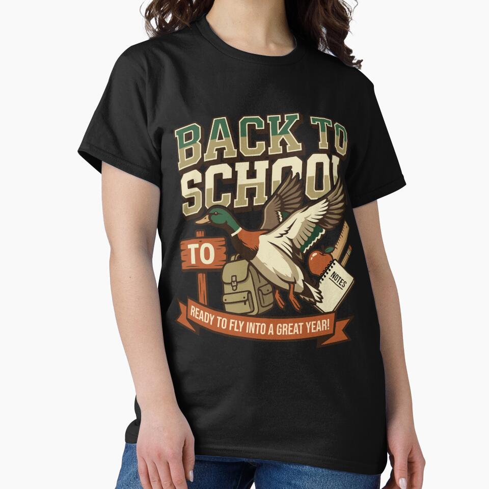 Back to School Mallard Duck Kids Boys Student by KroghDs
