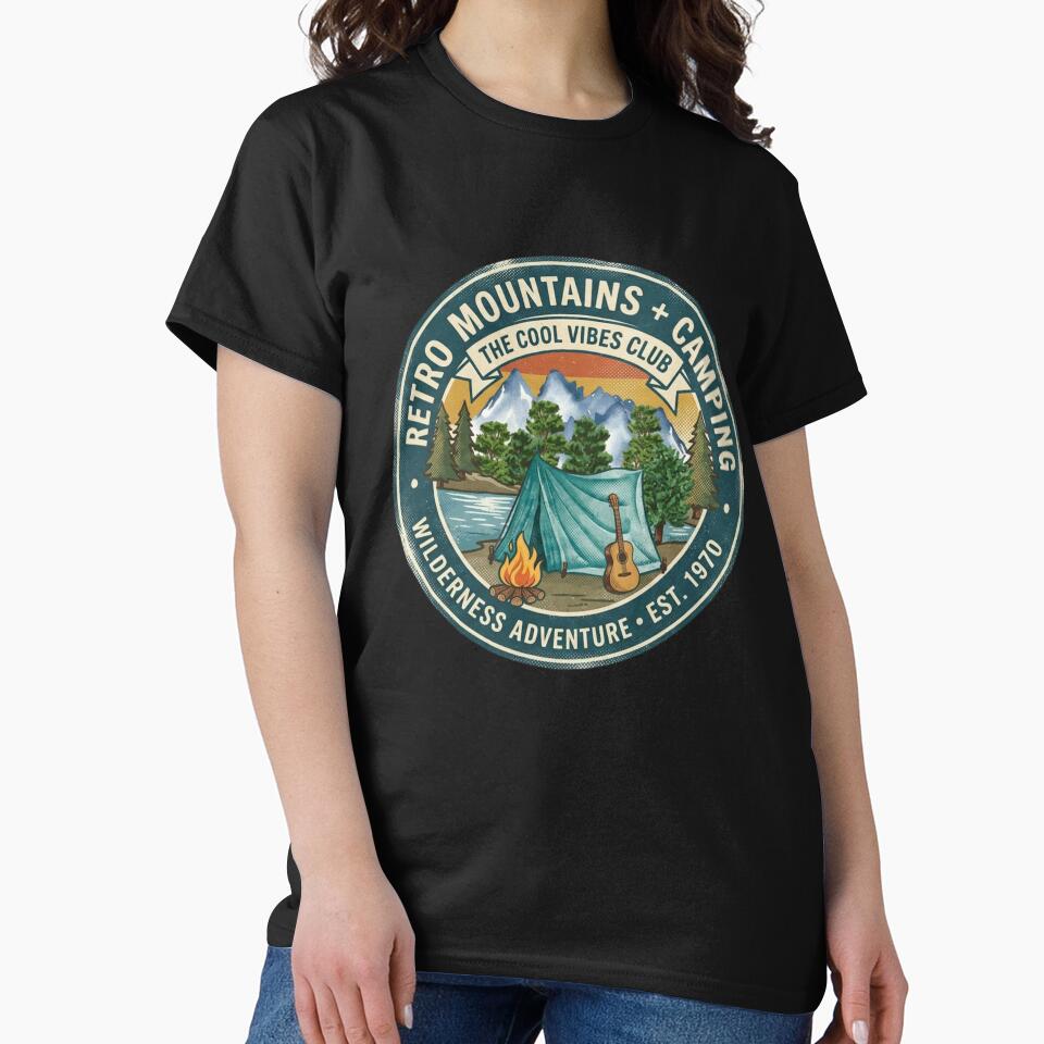 Retro Vintage Outdoor Adventure & Hiking Design by Gosticky004